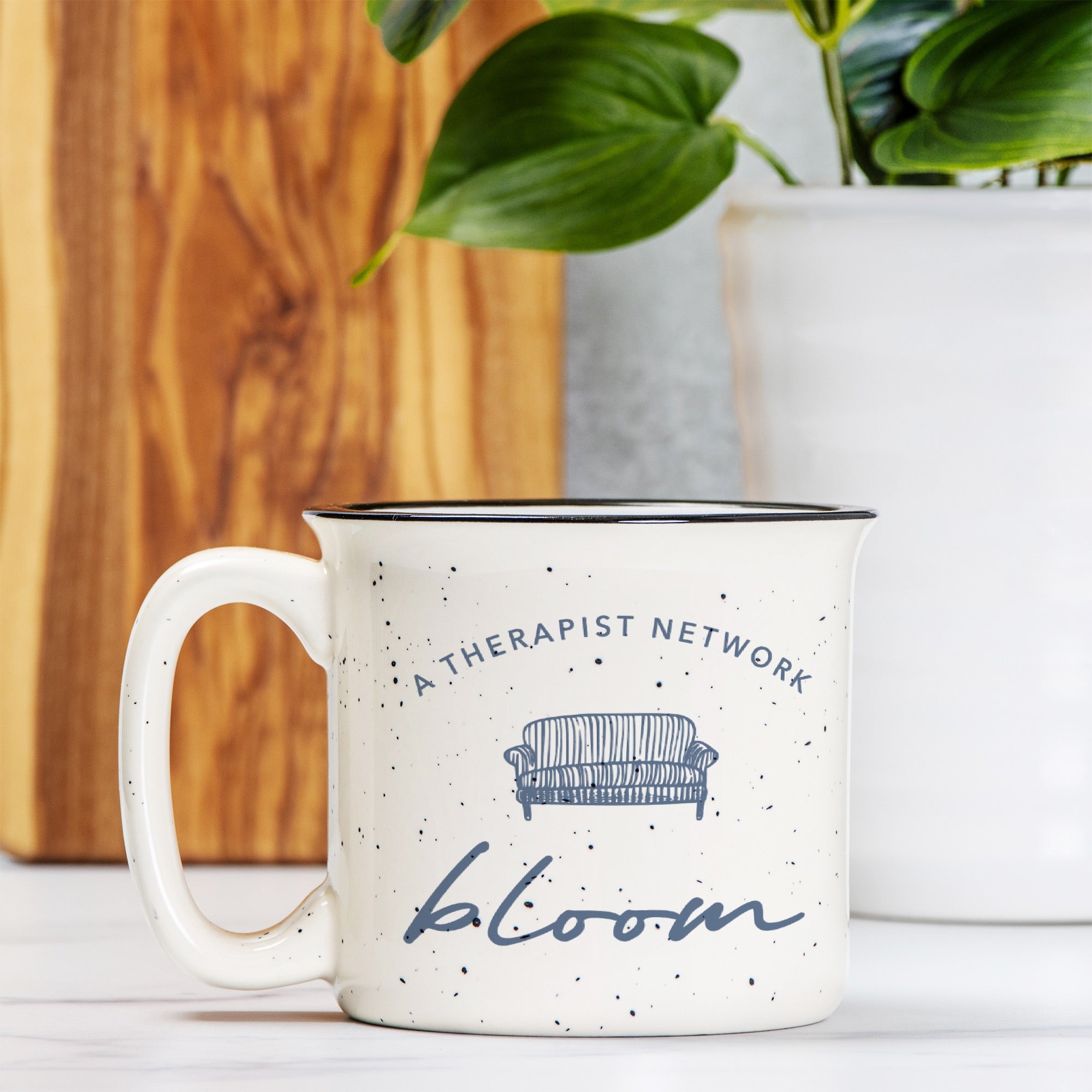 Bloom Ceramic Camp Mug (Speckled Cream) - 13oz