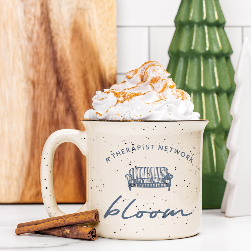 Bloom Ceramic Camp Mug (Speckled Cream) - 13oz