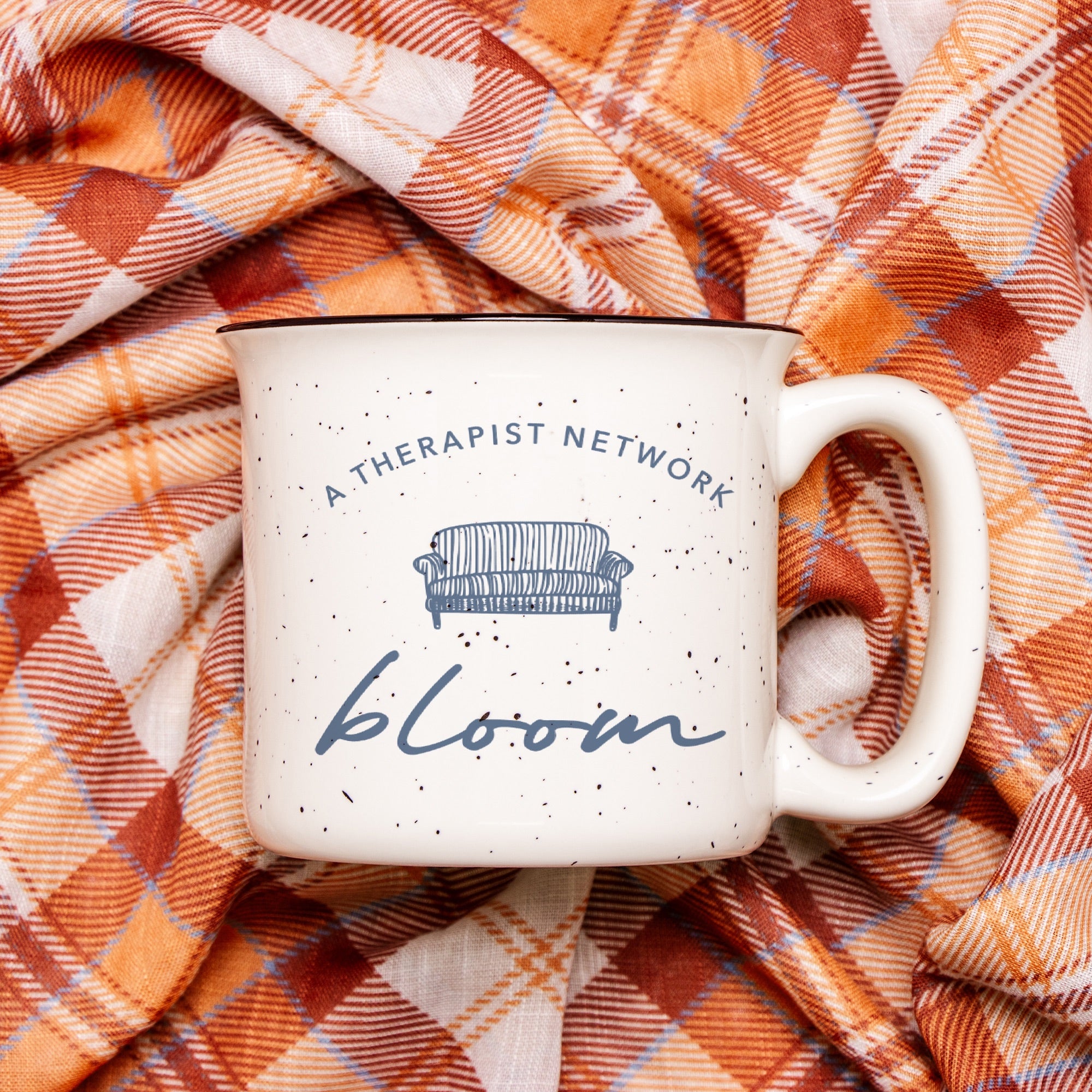 Bloom Ceramic Camp Mug (Speckled Cream) - 13oz