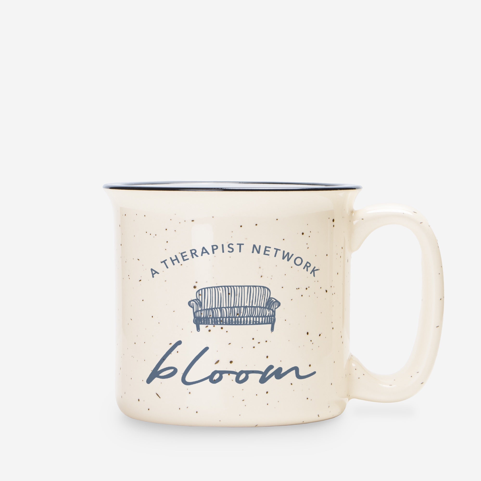 Bloom Ceramic Camp Mug (Speckled Cream) - 13oz